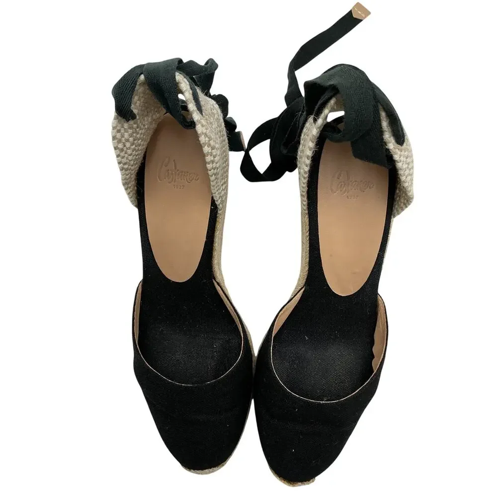Castaner Canvas Multicolor Carina 80 Espadrille Wedges Size 39 EU / 9 US